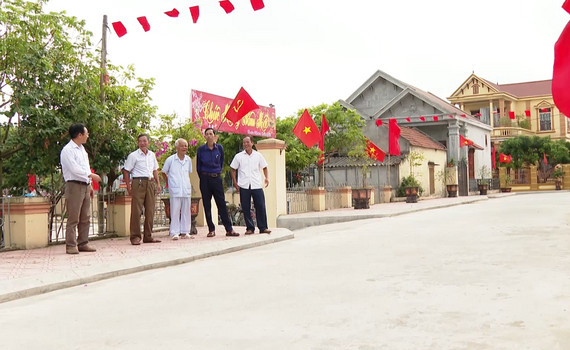 D&acirc;n vận trong x&acirc;y dựng Khu d&acirc;n cư NTM kiểu mẫu ở Kh&aacute;nh Mậu 