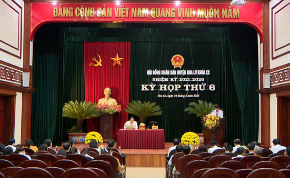 Kỳ họp thứ 6, HĐND huyện Hoa Lư kh&oacute;a XX