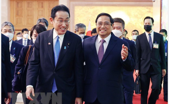 Lễ đ&oacute;n Thủ tướng Nhật Bản Kishida Fumio thăm ch&iacute;nh thức Việt Nam 