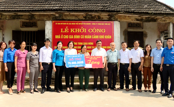Y&ecirc;n Kh&aacute;nh khởi c&ocirc;ng x&acirc;y dựng nh&agrave; cho c&aacute;c hộ gia đ&igrave;nh ho&agrave;n cảnh kh&oacute; khăn