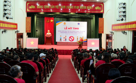 Lễ m&iacute;t tinh hưởng ứng ng&agrave;y thế giới kh&ocirc;ng thuốc l&aacute;