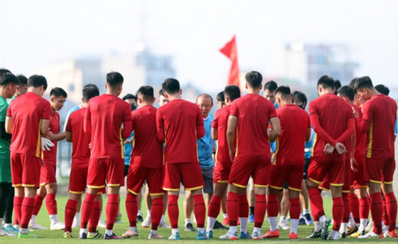 U23 Việt Nam chuẩn bị cho trận đấu với U23 Myanmar
