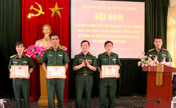 Đảng ủy Qu&acirc;n sự huyện Y&ecirc;n M&ocirc; tổng kết 10 năm thực hiện Nghị quyết số 623 của Qu&acirc;n ủy Trung ương