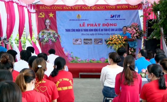 LĐLĐ huyện Hoa Lư ph&aacute;t động Th&aacute;ng c&ocirc;ng nh&acirc;n năm 2022