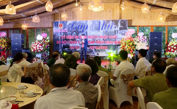 Cựu Chiến binh tăng thiết gi&aacute;p Ninh B&igrave;nh gặp mặt kỷ niệm 50 năm ng&agrave;y nhập ngũ
