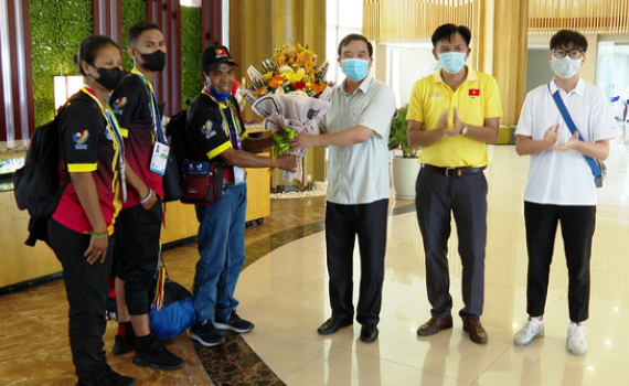 Đo&agrave;n thể thao nước ngo&agrave;i đầu ti&ecirc;n tham dự Sea Games 31 đến Ninh B&igrave;nh