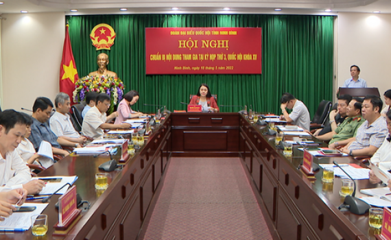Đo&agrave;n ĐBQH tỉnh chuẩn bị nội dung tham gia tại Kỳ họp thứ 3, Quốc hội kh&oacute;a XV