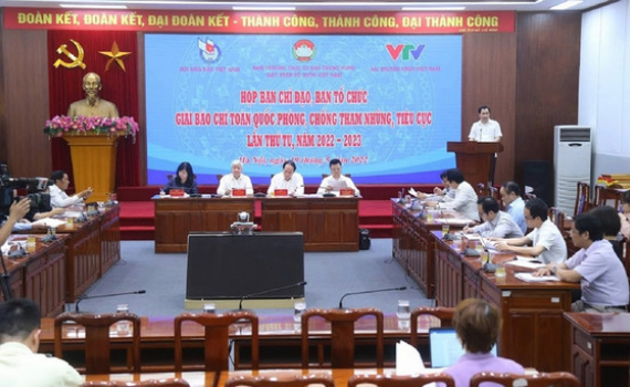 Họp Ban Chỉ đạo, Ban Tổ chức Giải b&aacute;o ch&iacute; to&agrave;n quốc ph&ograve;ng, chống tham nhũng, ti&ecirc;u cực lần thứ tư