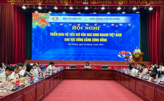 Triển khai Bộ ti&ecirc;u ch&iacute; Văn h&oacute;a kinh doanh Việt Nam trong 10 tỉnh Đồng bằng s&ocirc;ng Hồng