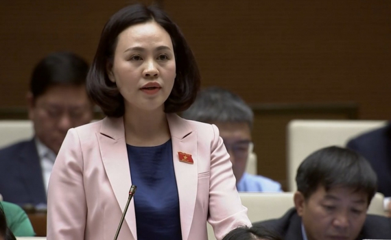 Kỳ họp thứ ba, Quốc hội kh&oacute;a XV: ĐBQH tỉnh tham gia thảo luận về Chương tr&igrave;nh x&acirc;y dựng luật, ph&aacute;p lệnh