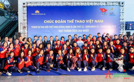 Đo&agrave;n Thể thao Việt Nam l&ecirc;n đường dự SEA Games 32