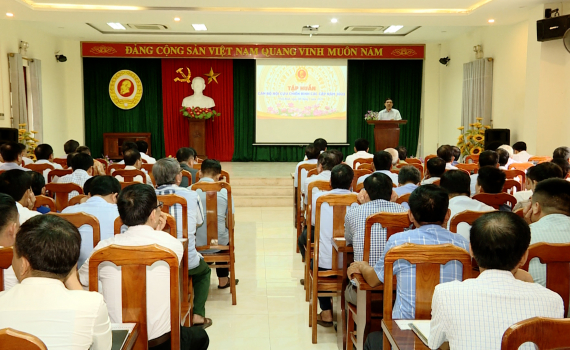 Tập huấn nghiệp vụ c&ocirc;ng t&aacute;c Hội cho c&aacute;n bộ Hội Cựu chiến binh c&aacute;c cấp