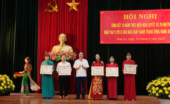 Hoa Lư tổng kết 10 năm thực hiện Nghị quyết 29-NQ/TW