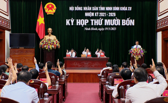 Kỳ họp thứ 14, HĐND tỉnh kho&aacute; XV