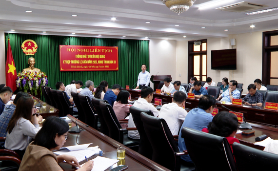 Thống nhất nội dung kỳ họp thường lệ giữa năm 2023, HĐND tỉnh kho&aacute; XV