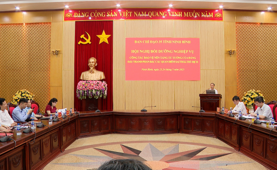 Ban chỉ đạo 35 tỉnh tổ chức hội nghị bồi dưỡng nghiệp vụ c&ocirc;ng t&aacute;c bảo vệ nền tảng tư tưởng của Đảng