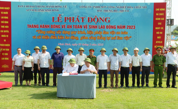 Ph&aacute;t động Th&aacute;ng h&agrave;nh động về an to&agrave;n vệ sinh lao động năm 2023