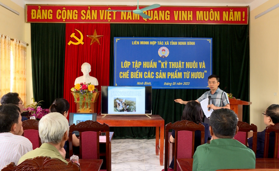 Tập huấn nu&ocirc;i hươu v&agrave; chế biến c&aacute;c sản phẩm từ hươu cho c&aacute;c hộ tại x&atilde; Kỳ Ph&uacute; v&agrave; C&uacute;c Phương