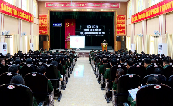 Bộ CHQS tỉnh học tập c&aacute;c chuy&ecirc;n đề ph&aacute;p luật năm 2023