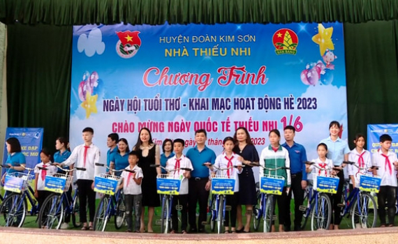 Nh&agrave; thiếu nhi huyện Kim Sơn tổ chức chương tr&igrave;nh Ng&agrave;y hội tuổi thơ v&agrave; Khai mạc hoạt động h&egrave; 2023 