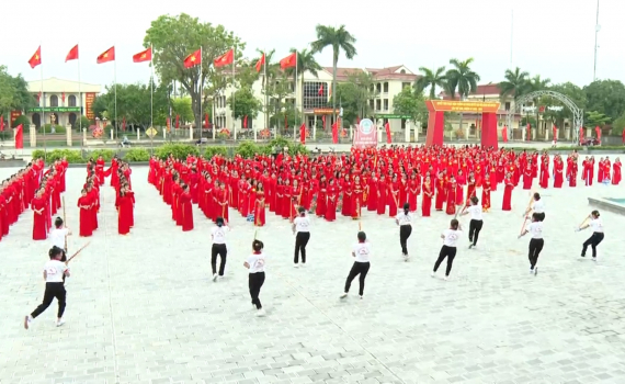 Hội thi &ldquo;D&acirc;n vũ thể thao&rdquo; phụ nữ huyện Y&ecirc;n M&ocirc;, Nho Quan