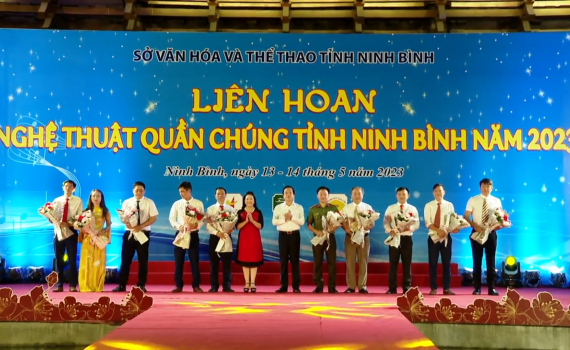 Khai mạc Li&ecirc;n hoan nghệ thuật quần ch&uacute;ng tỉnh Ninh B&igrave;nh năm 2023