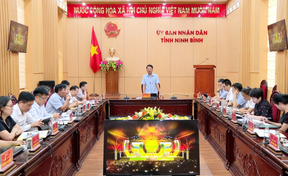 Hội nghị r&agrave; so&aacute;t tiến độ triển khai kế hoạch tổ chức Tuần Du lịch Ninh B&igrave;nh năm 2024