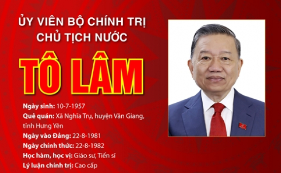 Tiểu sử Chủ tịch nước T&ocirc; L&acirc;m