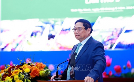 Thủ tướng Phạm Minh Ch&iacute;nh chủ tr&igrave; Hội nghị của Hội đồng điều phối v&ugrave;ng Đ&ocirc;ng Nam Bộ