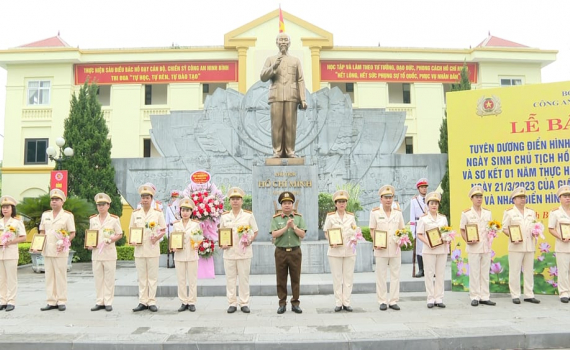 C&ocirc;ng an tỉnh Ninh B&igrave;nh tuy&ecirc;n dương điển h&igrave;nh ti&ecirc;n tiến