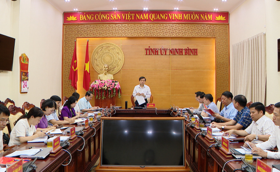 Hội nghị Ban Thường vụ Tỉnh ủy ng&agrave;y 24/05/2024