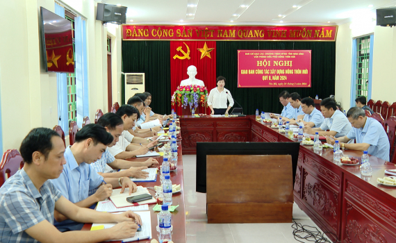 Giao ban c&ocirc;ng t&aacute;c x&acirc;y dựng n&ocirc;ng th&ocirc;n mới 5 th&aacute;ng đầu năm 2024