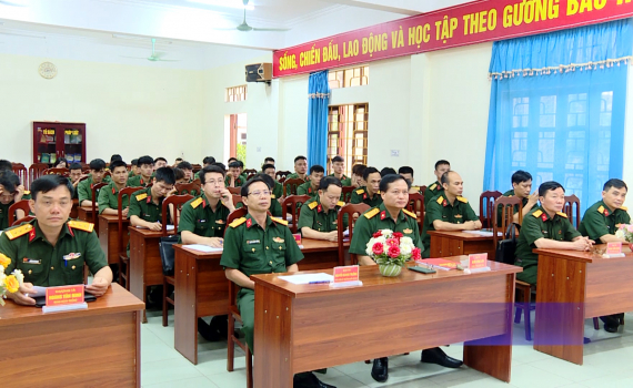 Bộ CHQS tỉnh khai giảng lớp đ&agrave;o tạo sĩ quan dự bị kho&aacute; XIV