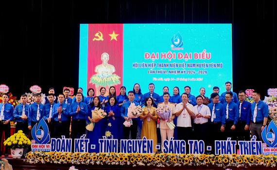 Đại hội đại biểu Hội Li&ecirc;n hiệp Thanh ni&ecirc;n Việt Nam huyện Y&ecirc;n M&ocirc; lần thứ VI