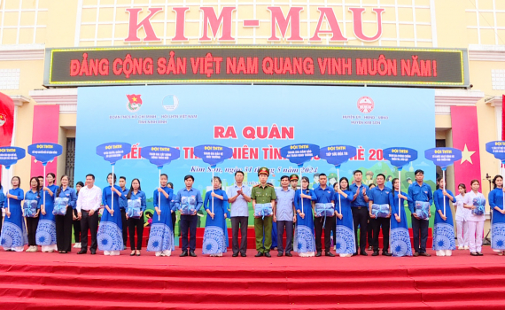 Tỉnh đo&agrave;n ra qu&acirc;n Chiến dịch Thanh ni&ecirc;n t&igrave;nh nguyện h&egrave; 2024