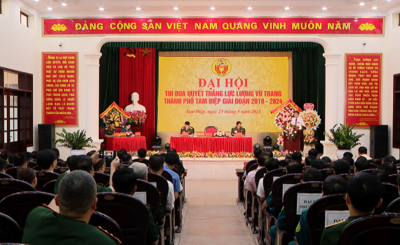 Đại hội thi đua Quyết thắng lực lượng vũ trang TP Tam Điệp, huyện Y&ecirc;n M&ocirc;, Kim Sơn