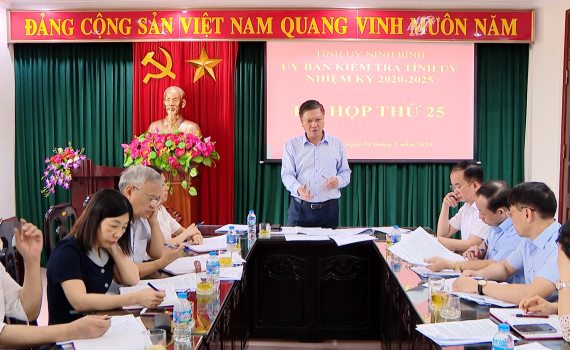 Kỳ họp thứ 25 Ủy ban Kiểm tra Tỉnh ủy