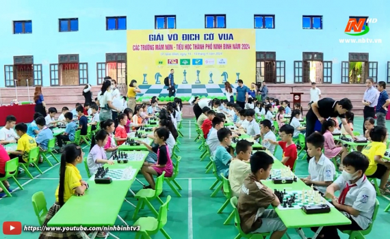 Giải v&ocirc; địch cờ vua c&aacute;c trường Mầm non, Tiểu học th&agrave;nh phố Ninh B&igrave;nh 