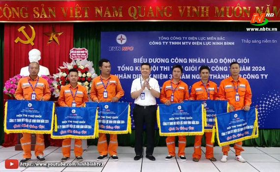 Hội thi thợ giỏi Điện lực Ninh B&igrave;nh năm 2024