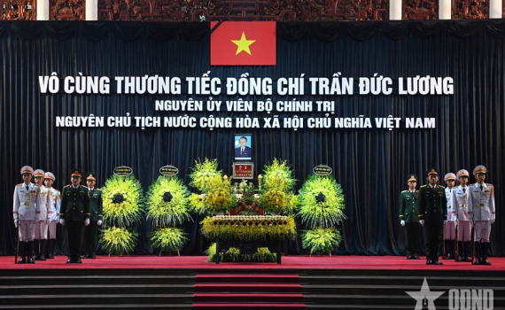 Cử h&agrave;nh trọng thể Lễ viếng nguy&ecirc;n Chủ tịch nước Trần Đức Lương