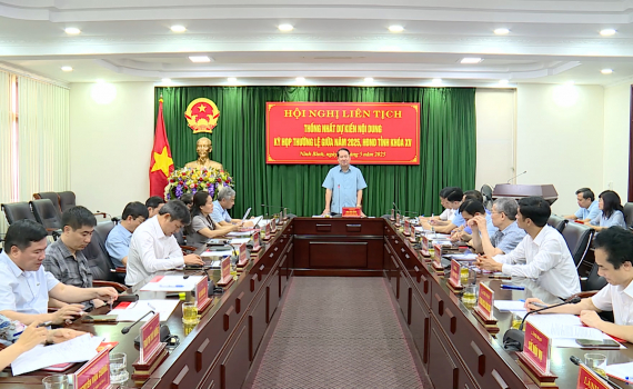 Thống nhất nội dung kỳ họp thường lệ giữa năm 2025, HĐND tỉnh Ninh B&igrave;nh kh&oacute;a XV