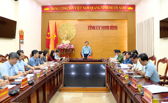 Thường trực Tỉnh ủy triển khai nhiệm vụ trọng t&acirc;m c&ocirc;ng t&aacute;c th&aacute;ng 5/2025