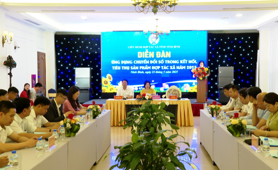 Diễn đ&agrave;n Ứng dụng chuyển đổi số trong kết nối, ti&ecirc;u thụ sản phẩm hợp t&aacute;c x&atilde;