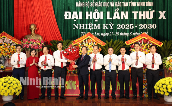 Đại hội Đảng bộ Sở Gi&aacute;o dục v&agrave; Đ&agrave;o tạo tỉnh Ninh B&igrave;nh lần thứ X, nhiệm kỳ 2025 - 2030