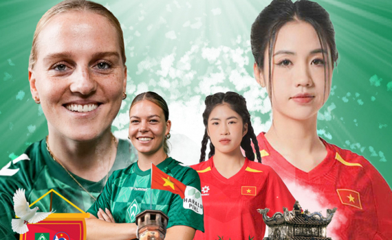 Đội tuyển b&oacute;ng đ&aacute; nữ Việt Nam sẽ đ&aacute; giao hữu với đội b&oacute;ng đ&aacute; nữ SV Werder Bremen tại H&agrave; Nội