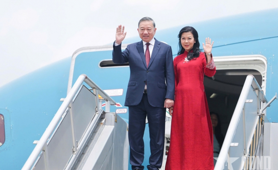 Tổng B&iacute; thư, Chủ tịch nước T&ocirc; L&acirc;m v&agrave; phu nh&acirc;n đến thủ đ&ocirc; Manila thăm cấp Nh&agrave; nước Cộng h&ograve;a Philippines