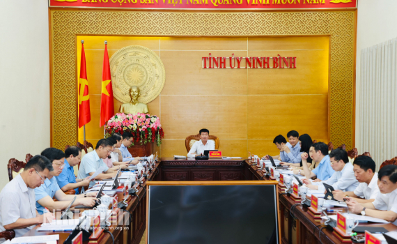 Hội nghị Ban Thường vụ Tỉnh ủy cho &yacute; kiến, chủ trương về c&aacute;c nội dung theo thẩm quyền