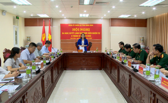 Đảng ủy Qu&acirc;n sự tỉnh ra Nghị quyết l&atilde;nh đạo thực hiện nhiệm vụ 6 th&aacute;ng cuối năm