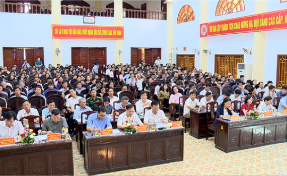 Đo&agrave;n ĐBQH tỉnh tiếp x&uacute;c cử tri huyện Nho Quan