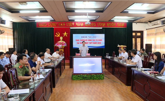 Hội nghị trực tuyến về c&ocirc;ng t&aacute;c tổ chức thi tốt nghiệp THPT năm 2020